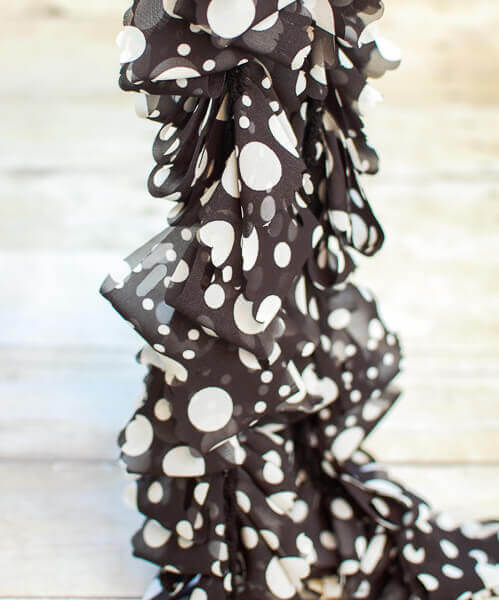 Fabric Ruffle Scarf Pattern