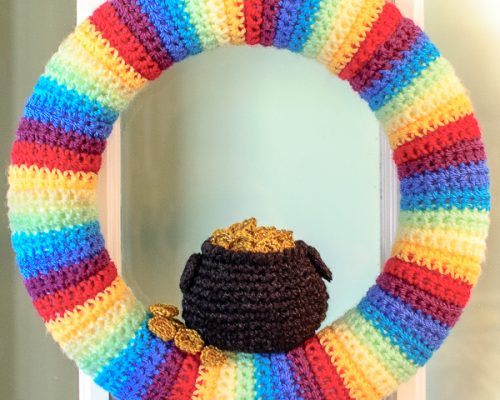 St. Patrick’s Day Wreath Crochet Pattern With a Pot of Gold St Patricks Day Pot of Gold Wreath (2 of 2)