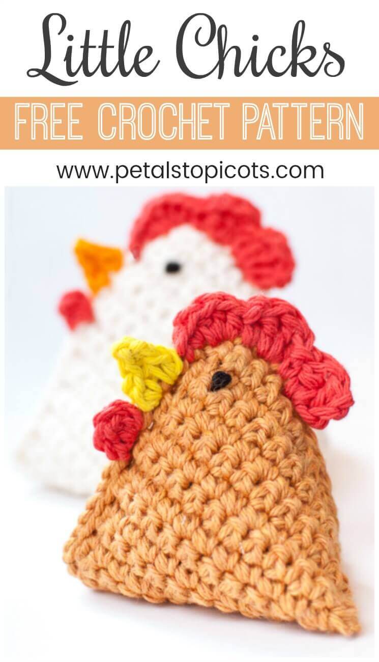 Crochet Chicken Pattern ... Little Crochet Chick Bean Bag Pattern