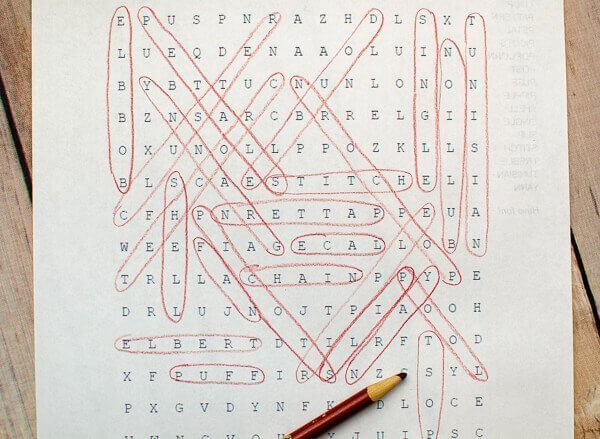 Hooky Word Search