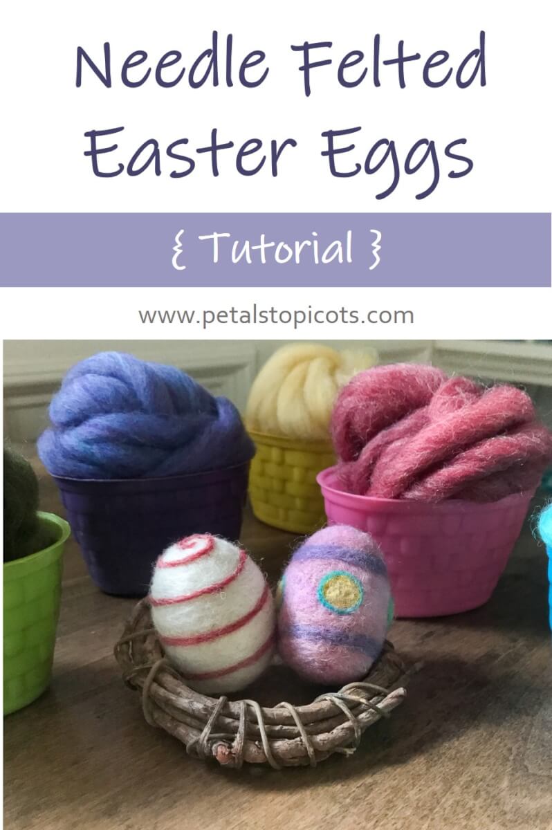 Needle Felted Easter Eggs Tutorial