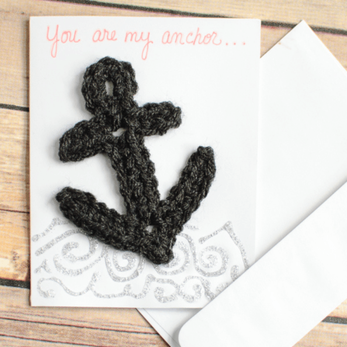 Crochet anchor applique