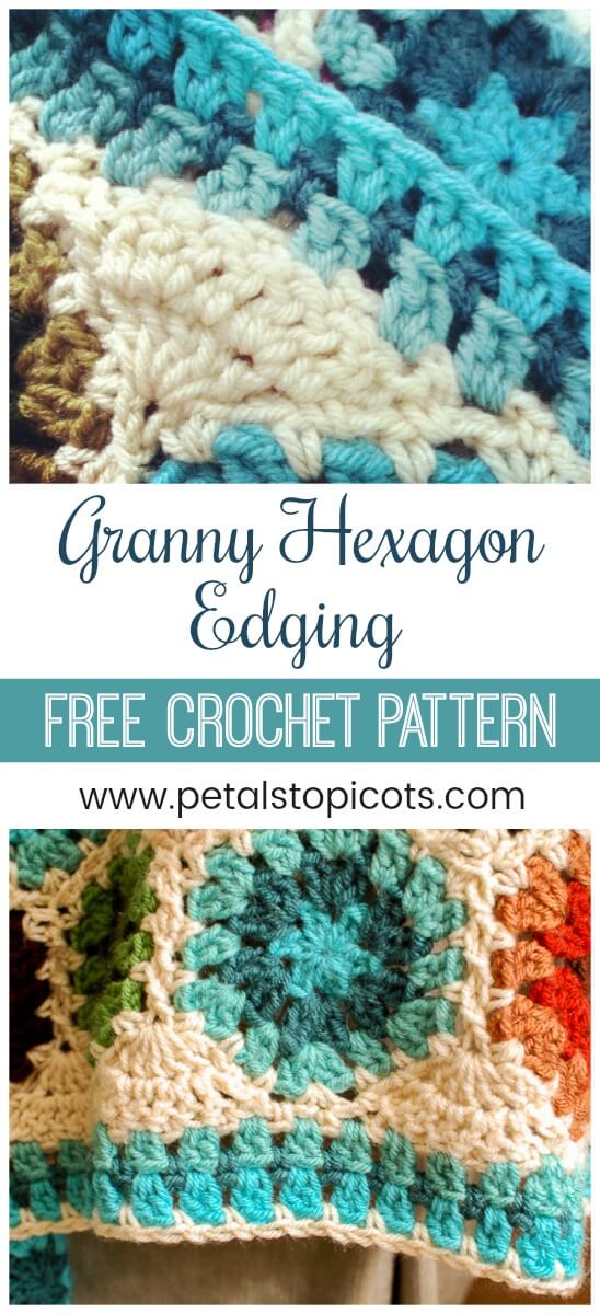 Granny Hexagon Crochet Edging