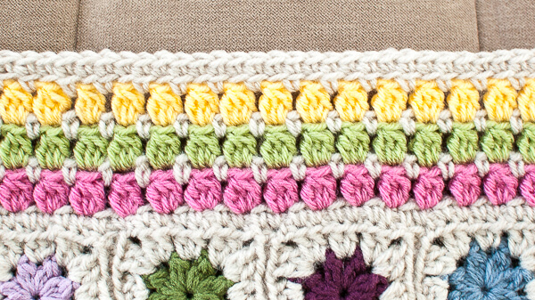 cluster burst afghan crochet border pattern (4 of 6)