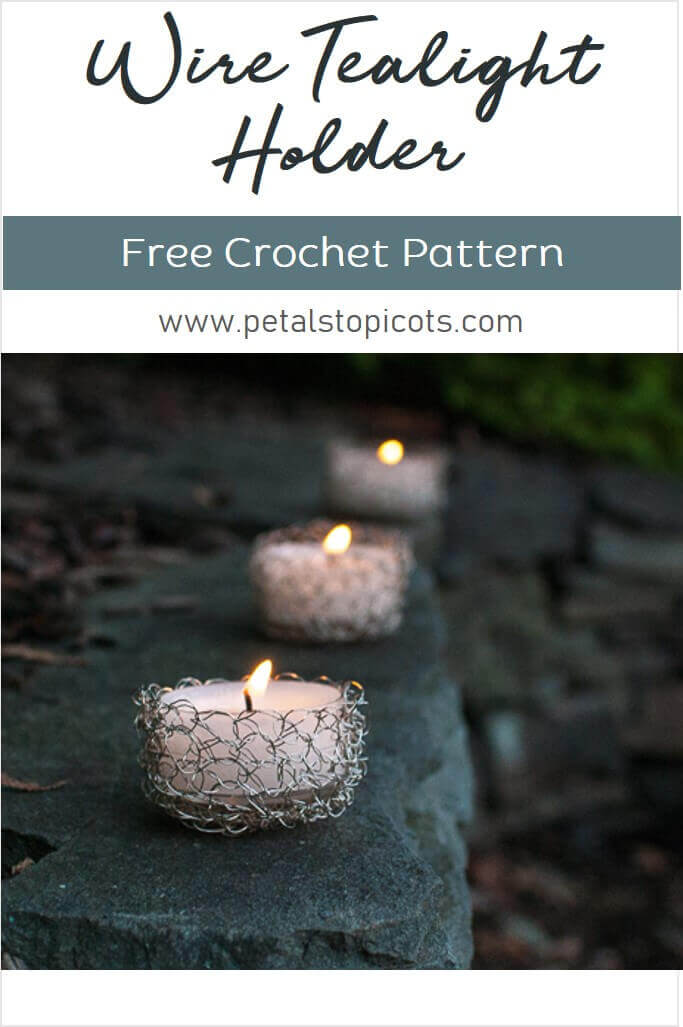 Wire Crochet Tealight Holder Pattern