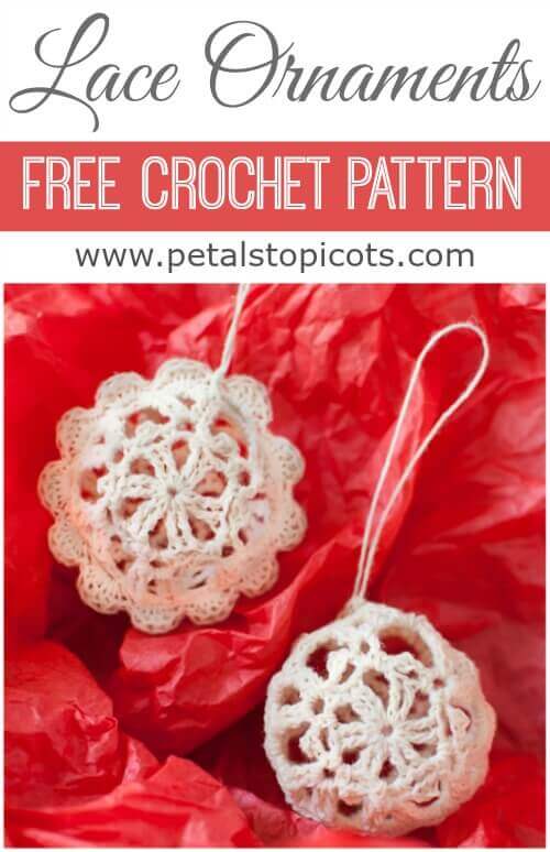 Lace Crochet Christmas Ornaments ... Free Pattern