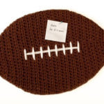 Crochet Football Cork Board Pattern Crochet Football Cork Board Pattern