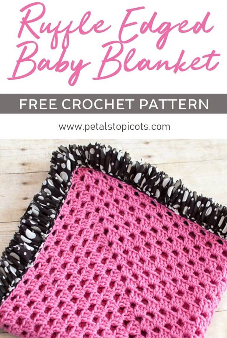 Ruffle Edged Crochet Baby Blanket Pattern