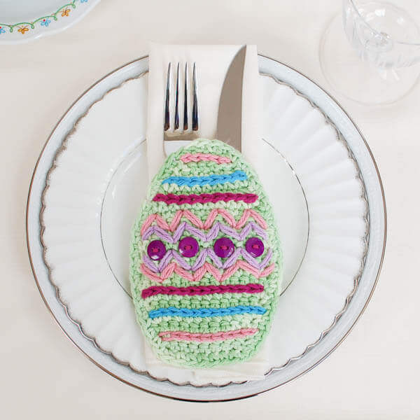 Crochet Easter Place Setting - Petals to Picots