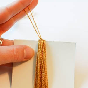 Secure top of tassel