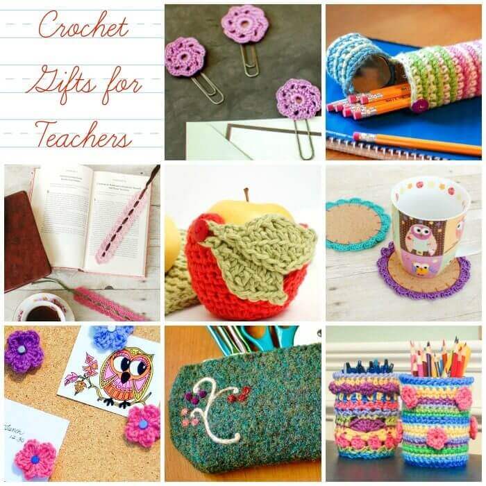 Teacher Appreciation Gifts ... Crochet Gifts for Teachers | www.petalstopicots.com | #crochet #teacher #patterns