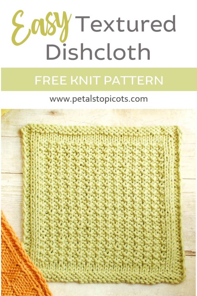 Textured Easy Knit Dishcloth Pattern