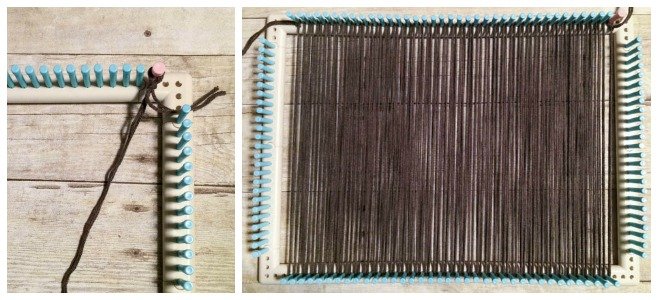 How to Weave Placemats on a Loom | www.petalstopicots.com | #weave #weaving #loom #yarn #crafts