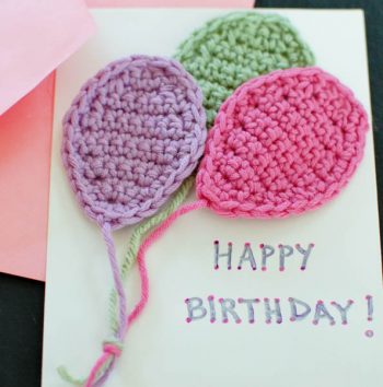 Crochet Balloons Applique Pattern - Petals to Picots