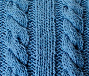 Cables and Columns Knit Blanket Pattern | www.petalstopicots.com | #knit #afghan #cable #blanket