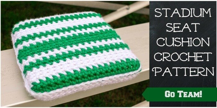 Stadium Seat Cushion Crochet Pattern - Petals to Picots