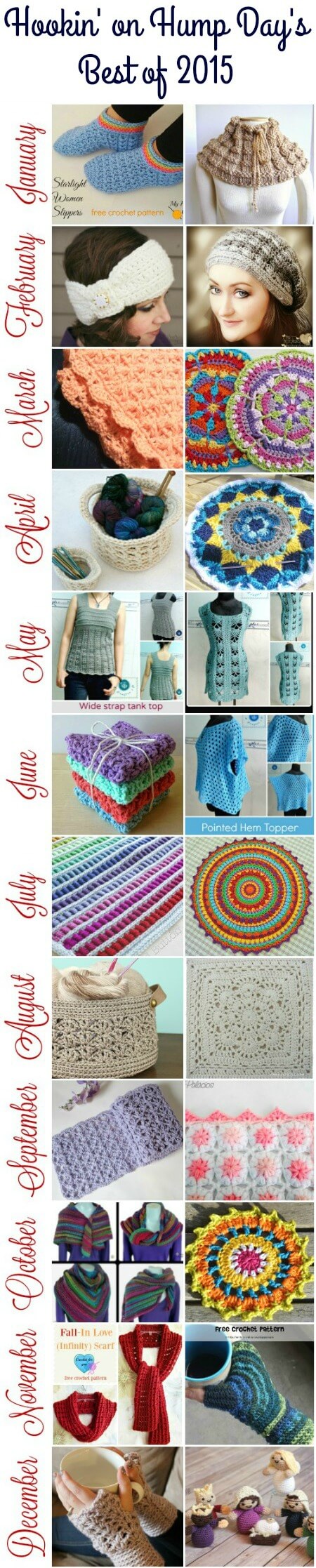 Hookin' on Hump Day Top Projects of 2015 #crochet #knit