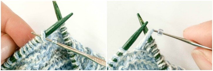Knitting With Beads {Photo Tutorial}