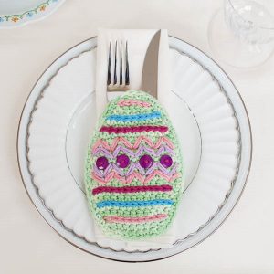 Crochet Easter Place Setting by Petals to Picots