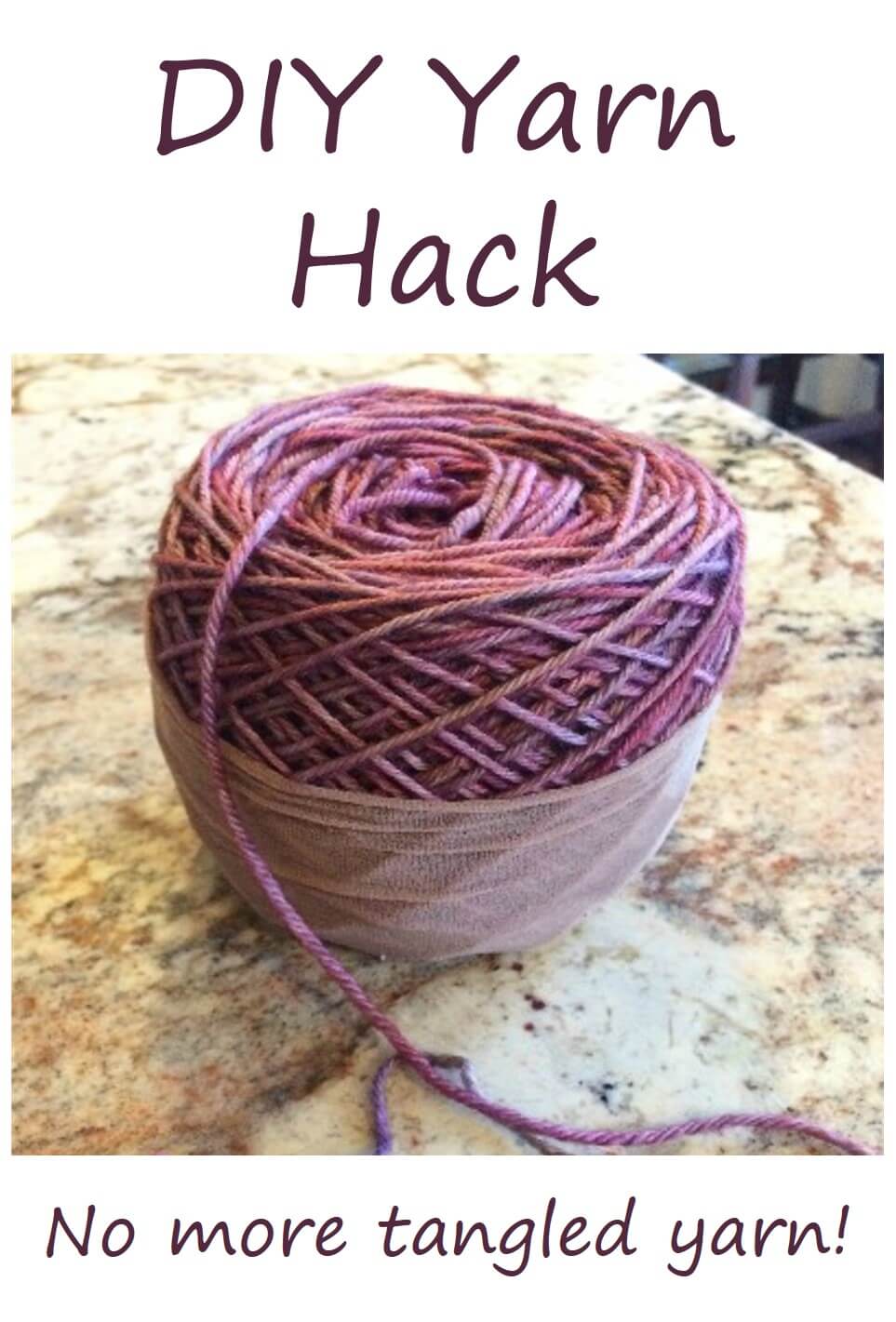 DIY Yarn Cozy - A Clever Yarn Hack