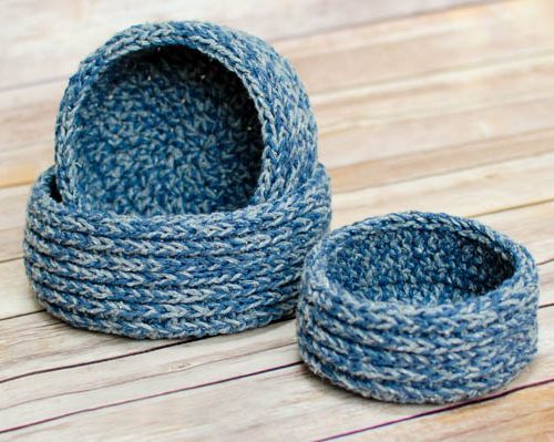 Chunky Nesting Baskets Crochet Pattern Chunkly Nesting Baskets (2 of 3)