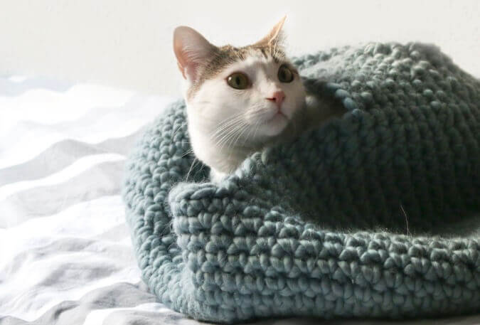 Crochet Cat House Pattern