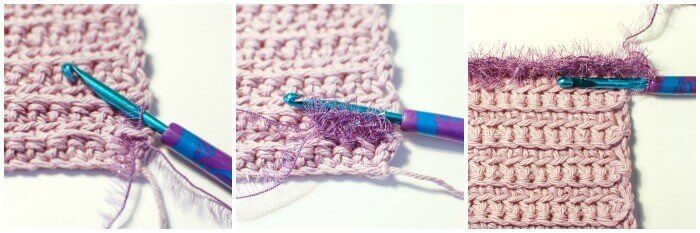 gratis Scrubby Crochet diskdukmönster-steg för steg