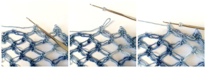 Adding Beads to Crochet - Step 1 | www.petalstopicots.com