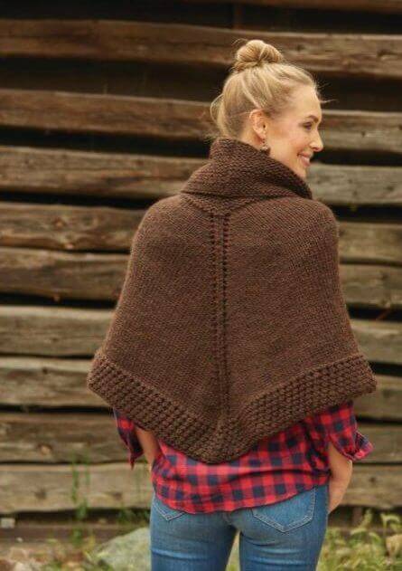 Getaway Poncho Knit Pattern