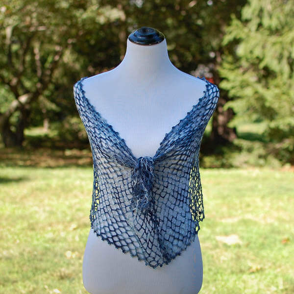 Solomon's Knot Whisper Wrap Crochet Pattern | www.petalstopicots.com