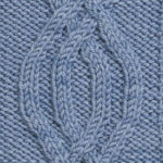 4-Rib Symmetrical Pretzel Knit Cable Pattern