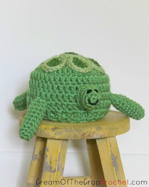 Preemie/Newborn Turtle Crochet Hat Pattern - Pattern from Cream Of The Crop Crochet