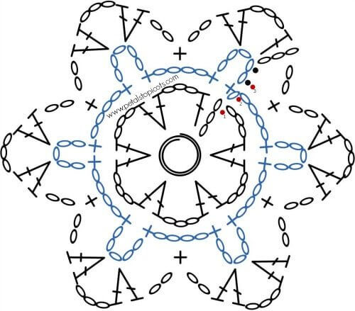 Crochet Snowflake Chart