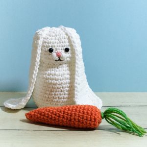 Bunny and Carrot Crochet Patterns | www.petalstopicots.com | #crochet #fiber