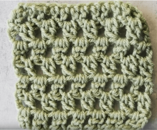 2 Double Crochet Cluster Stitch 2 Double Crochet Cluster Stitch