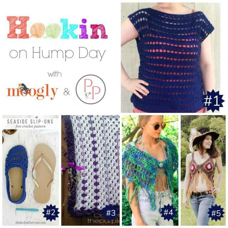 Hookin' on Hump Day #145: Link Party for the Fiber Arts | www.petalstopicots.com | #crochet #knit