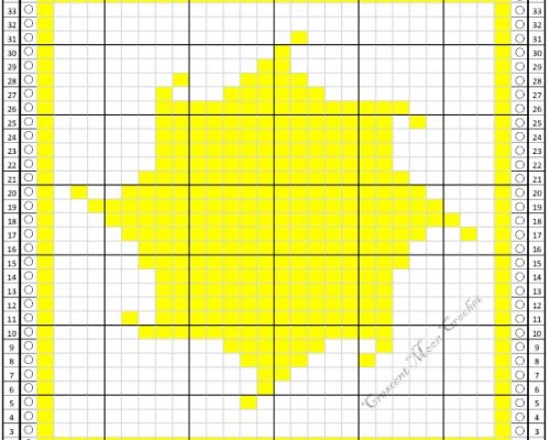 Tunisian Crochet Monthly Dishcloth Crochet Along …. June TC June Sun