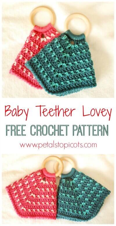 Two-Color Teether Lovey Crochet Pattern