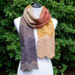 Autumn Ripple Crochet Scarf