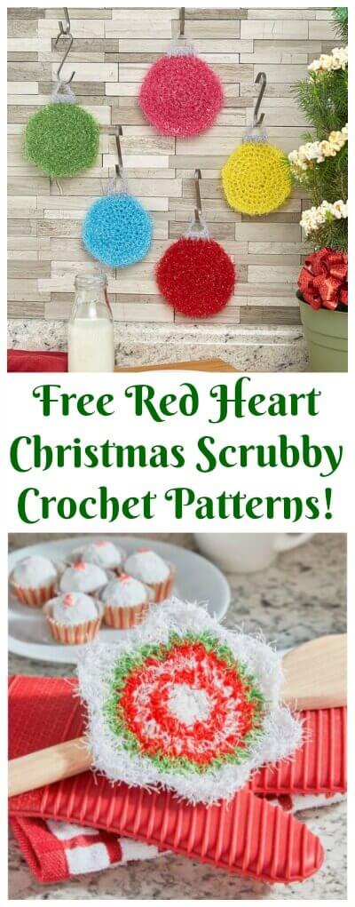 Christmas Crochet Scrubby Patterns