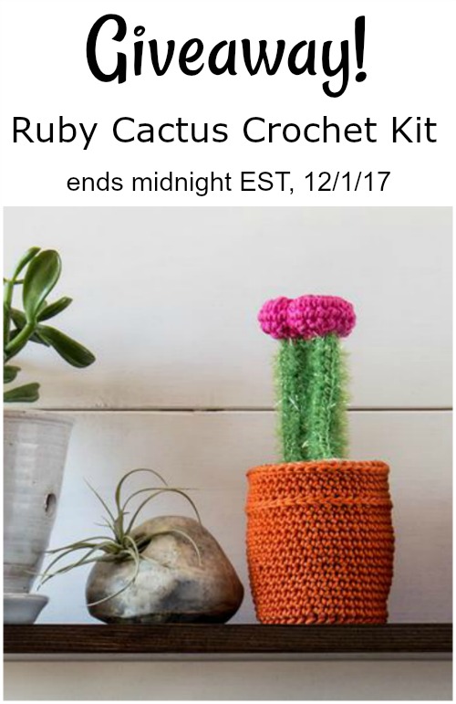 Ruby Crochet Cactus Kit Giveaway! Petals to Picots
