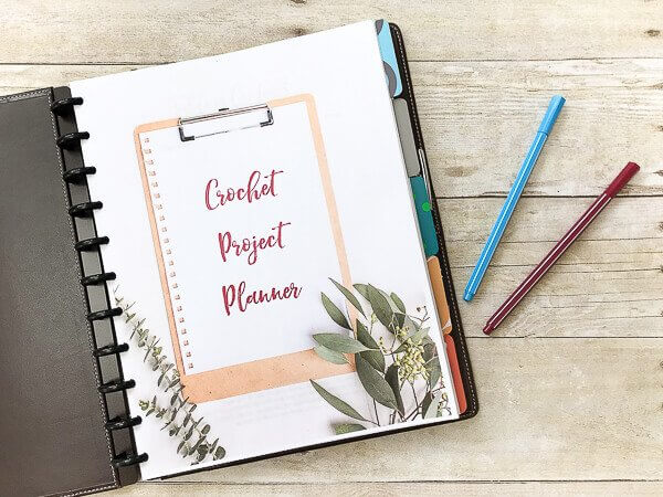 PRINTABLE Crochet Journal PDF, Instant Download 