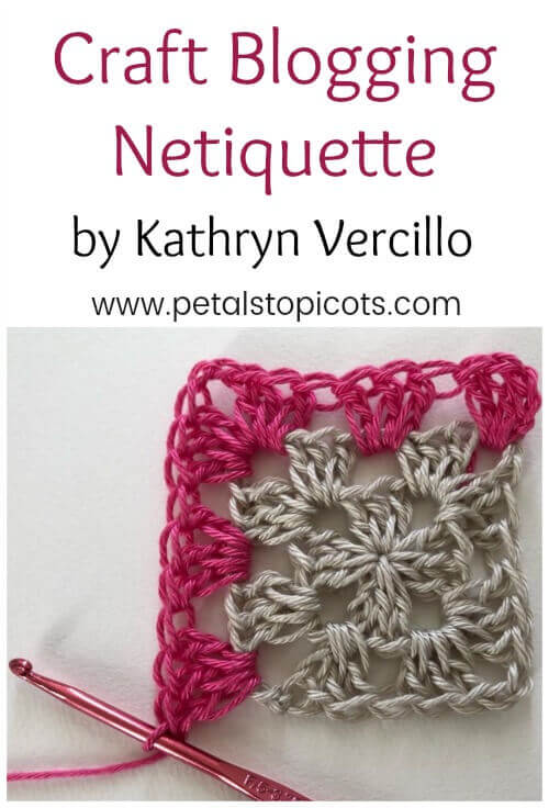 Have you ever wondered about the proper etiquette for commenting, or the correct protocol for collecting emails for your mailing list, or perhaps whether it's okay to share a link to your latest blog post in a comment section? If so, this post is for you. Kathryn Vercillo breaks it down for us and explains Craft Blogging Netiquette. The dos, the don'ts, and the depends. #petalstopicots
