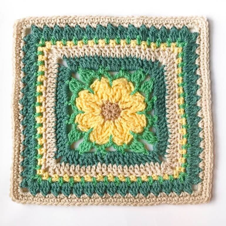 Daisy Afghan Square