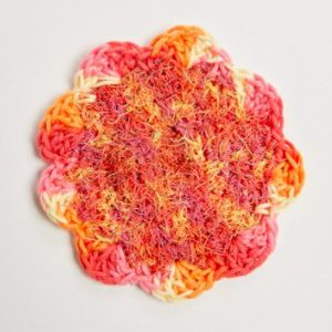 Spring Flower Crochet Scrubby Pattern - Red Heart Flower Power Scrubby