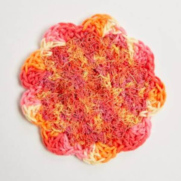 Flower Crochet Scrubby Pattern A Free Crochet Pattern