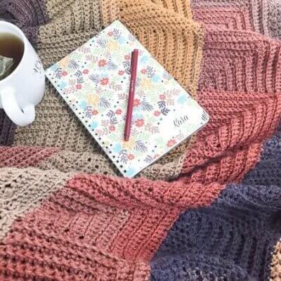 Mitered Square Crochet Blanket Pattern