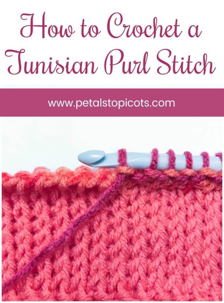 How to Do a Tunisian Purl Stitch in Tunisian Crochet