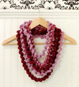 Corkscrew Spiral Loop Scarf
