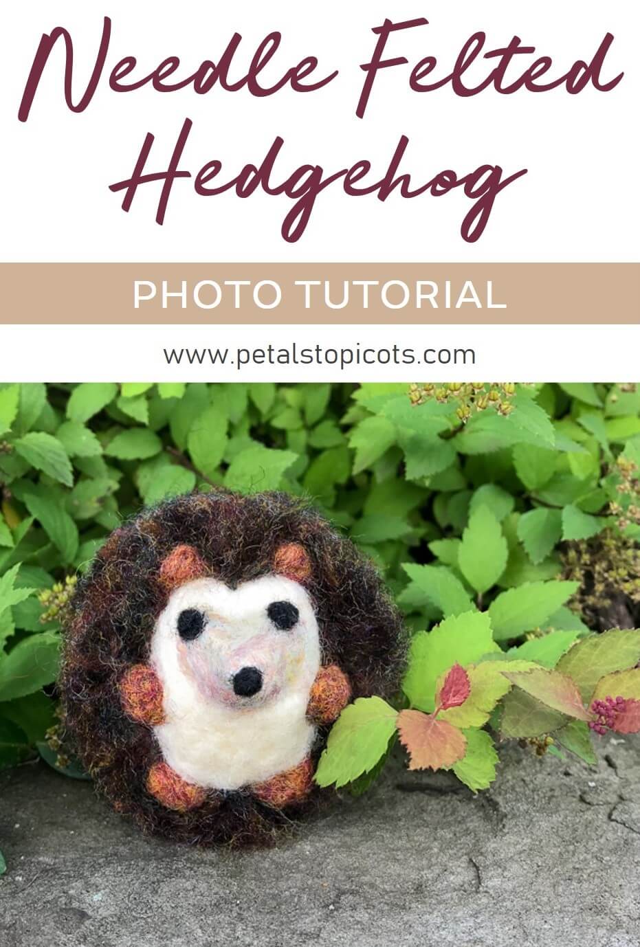 Needle Felted Hedgehog Tutorial